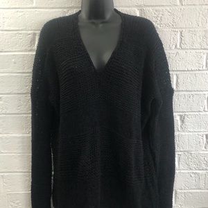 VINCE OVERSIZED SWEATER BLACK SIZE LARGE
